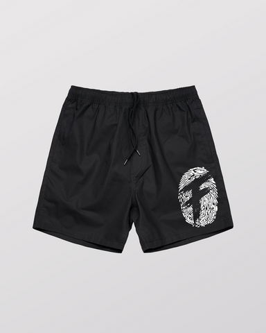 Flavors Only Beach Black Shorts 